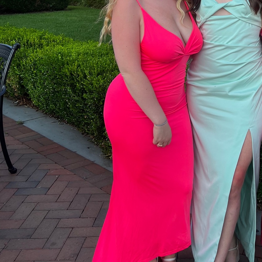 Pink fashion nova dress size medium